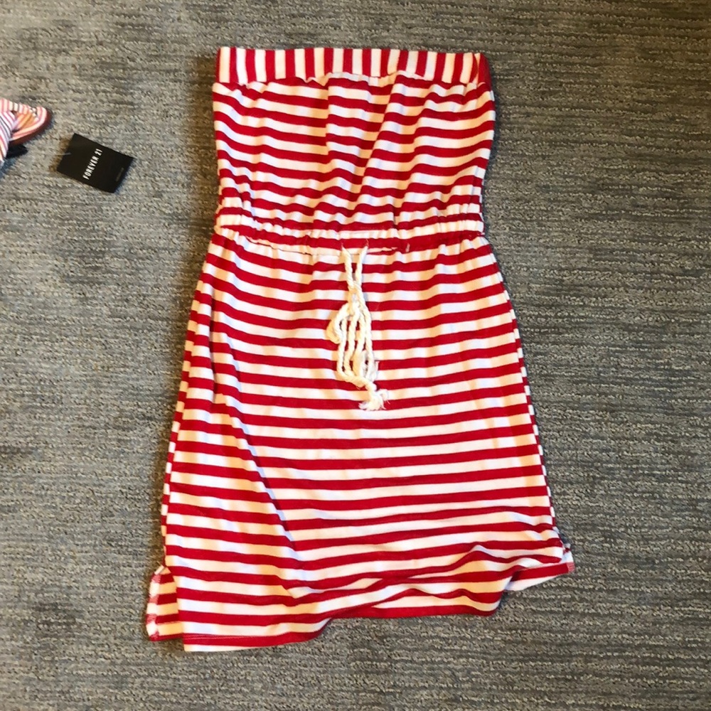 No strap top into skirt